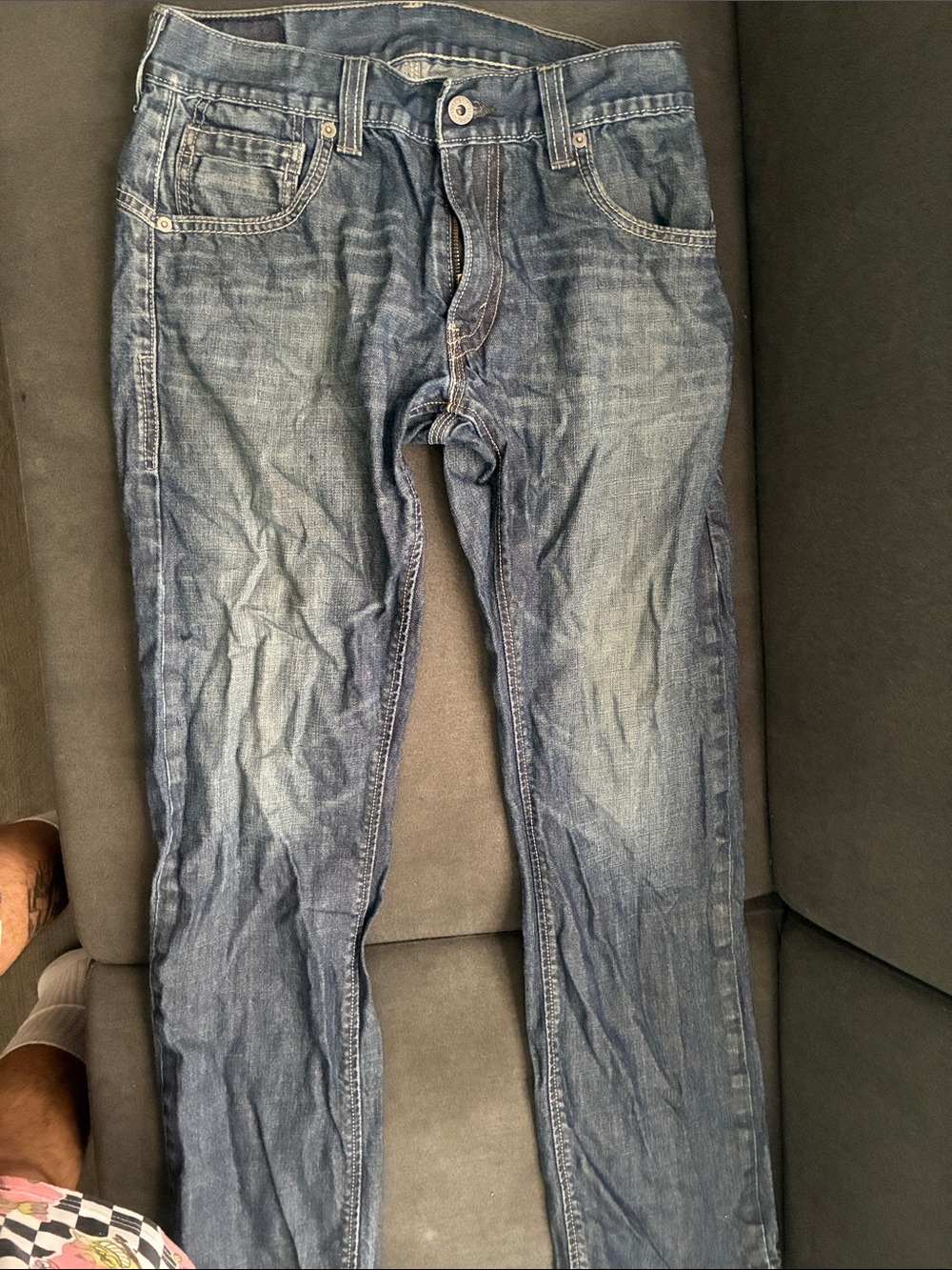 Levi's Slim Straight Faded Blue Jeans